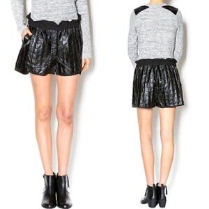 Whitney Eve Joshua Tree Faux Leather Shorts Sz S